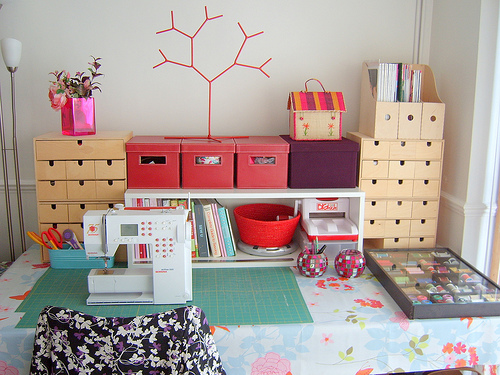 How to Organize Your Sewing Room on a Budget (or in a Tight Space!)