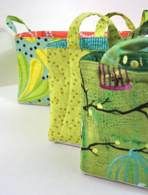 Nested Fabric Buckets Tutorial | Whipstitch