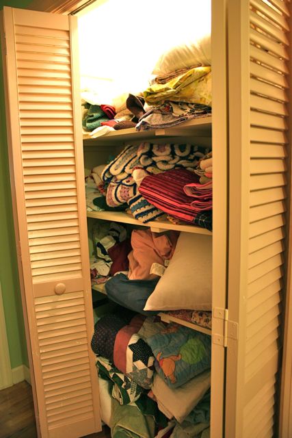 linen closet before