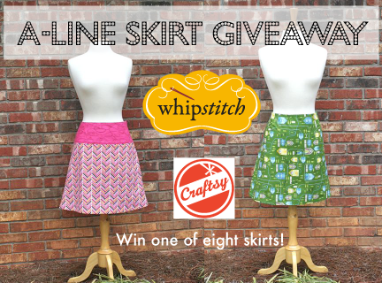 craftsy whipstitch aline skirt giveaway