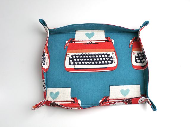 melody miller typewriter fabric basket
