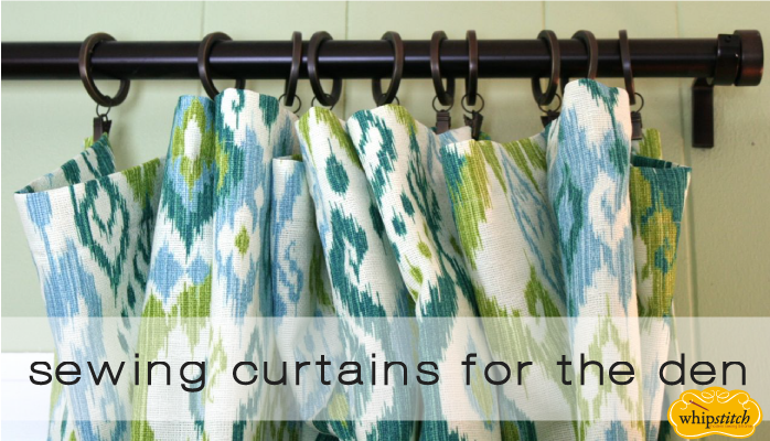 sewing curtains | whipstitch