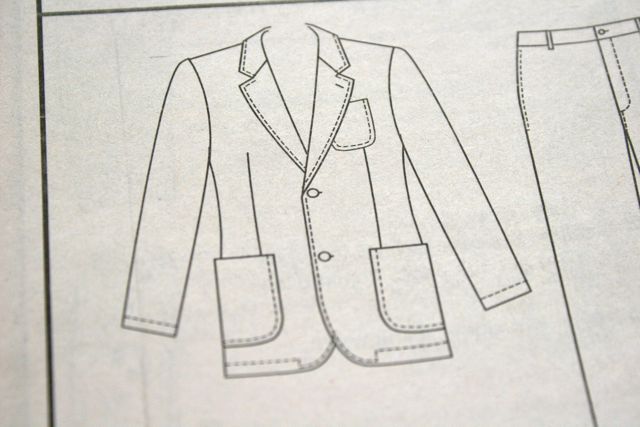 jacket line drawing