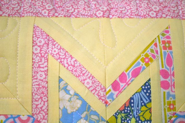 liberty pillow straight line quilting