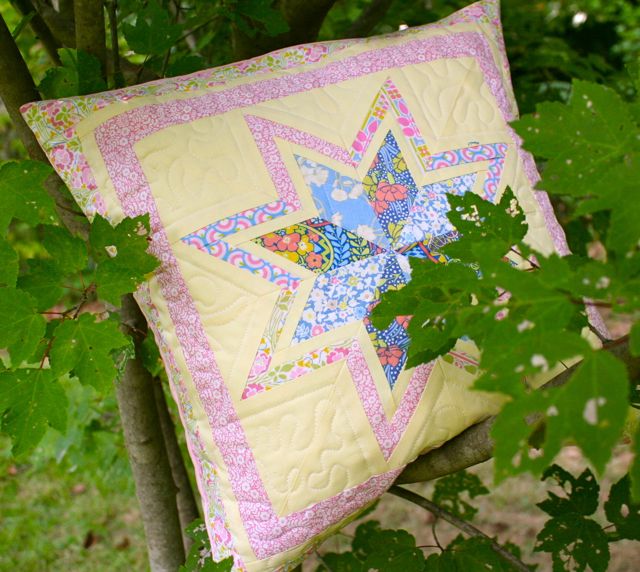 liberty quilting cottons pillow