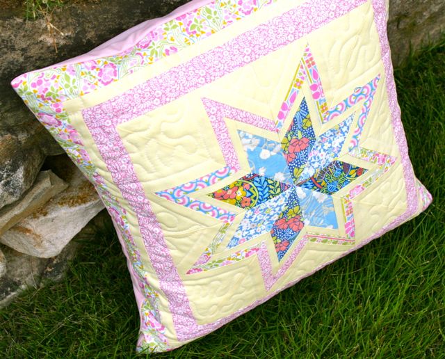 liberty stile scrappy pillow