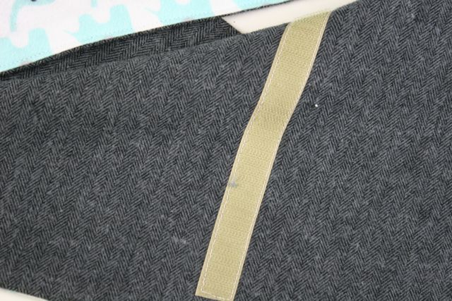 velcro topstitching