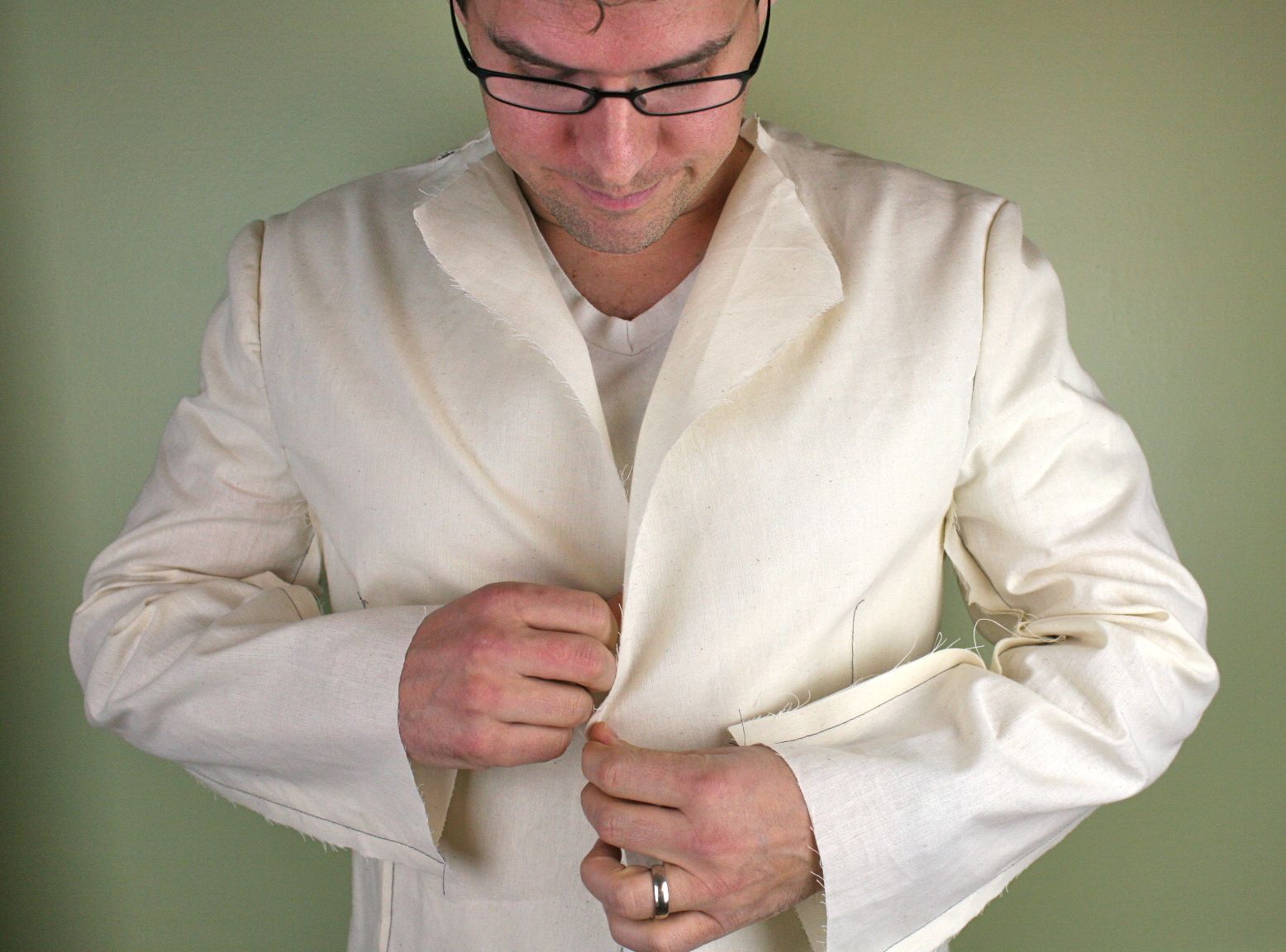 mens jacket button front