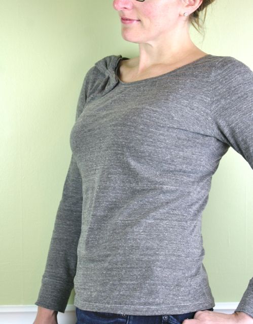 heather grey long sleeve tee