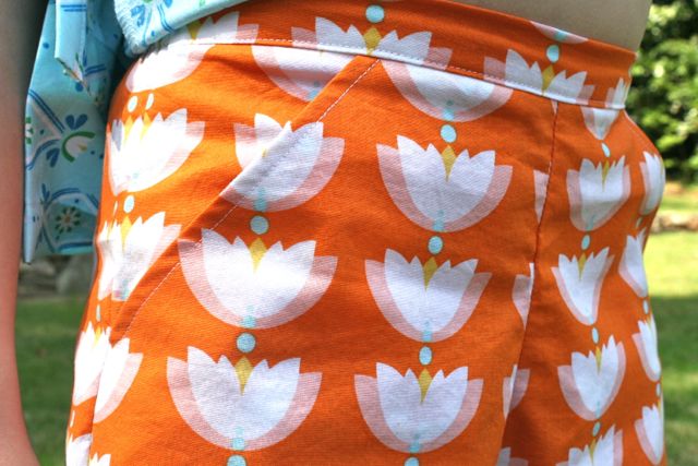 pants pocket lotus pond fabric