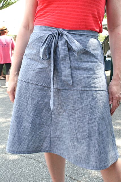 Miette Skirt in Chambray Union Crossweave | Whipstitch