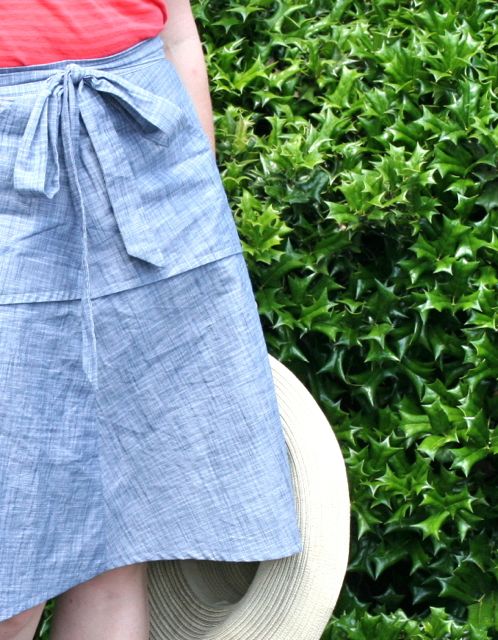 Miette Skirt in Chambray Union Crossweave | Whipstitch