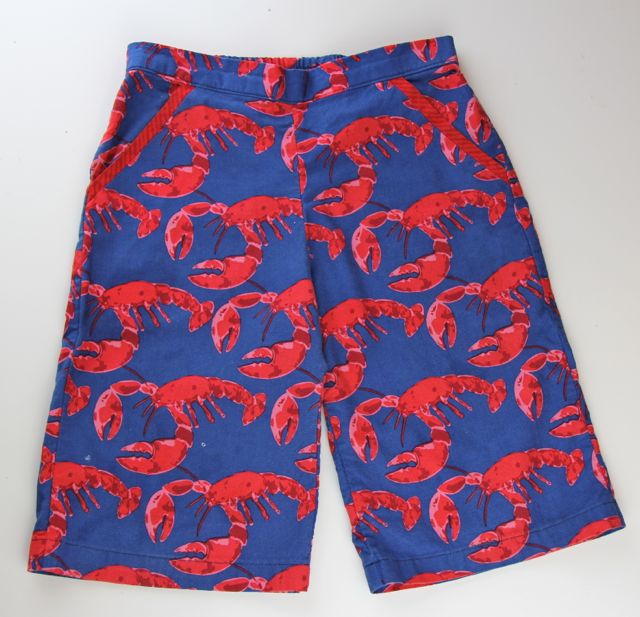 flat front lobster shorts