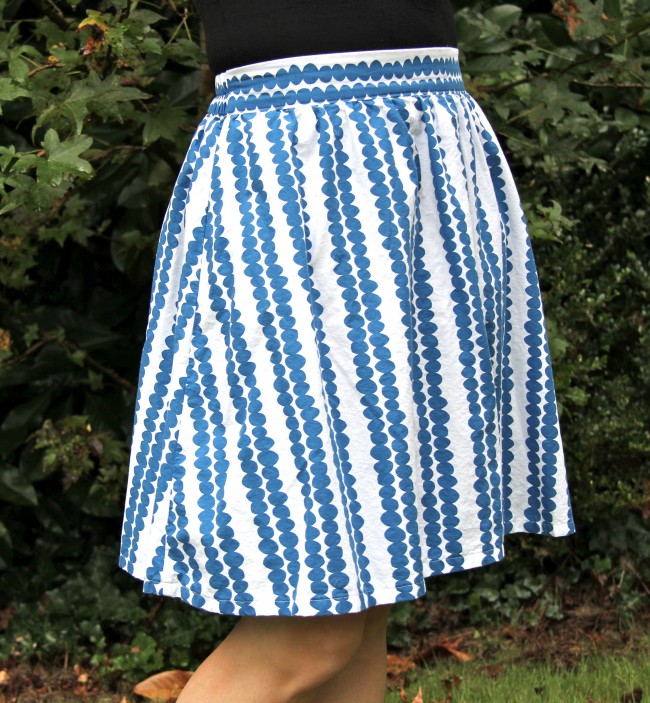 Get Up and Go Skirt in Lotta Jansdotter blue