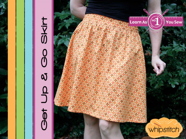 Get Up and Go Skirt sewing pattern from Whipstitch