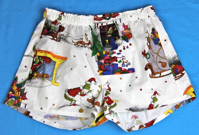 grinch boxer shorts kwik sew 1672