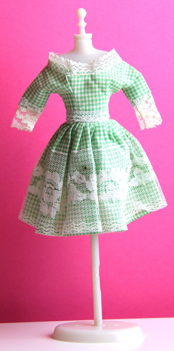 handmade barbie dress a