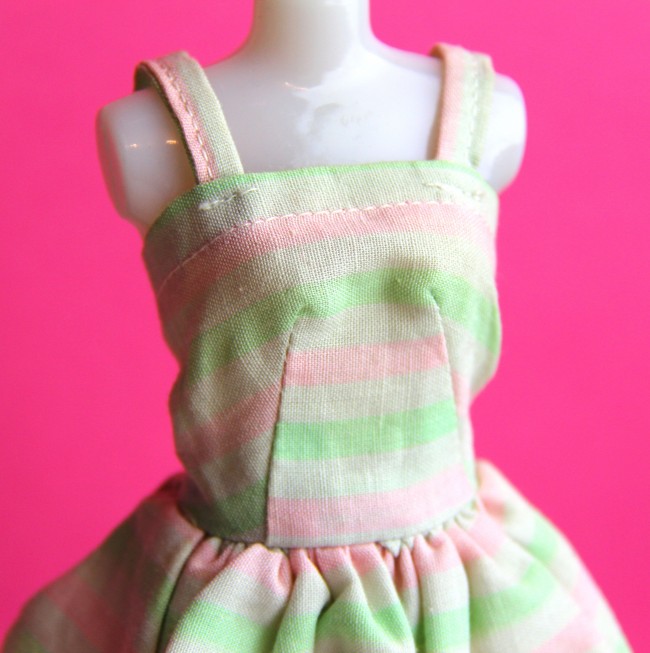 handmade barbie dress e