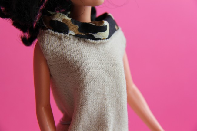 handmade barbie jersey dress