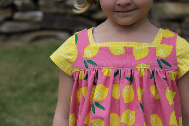 Small World corduroy | Pinafore by Whipstitch in Lemon Drop