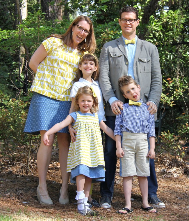 Father and son shop matching easter outfits