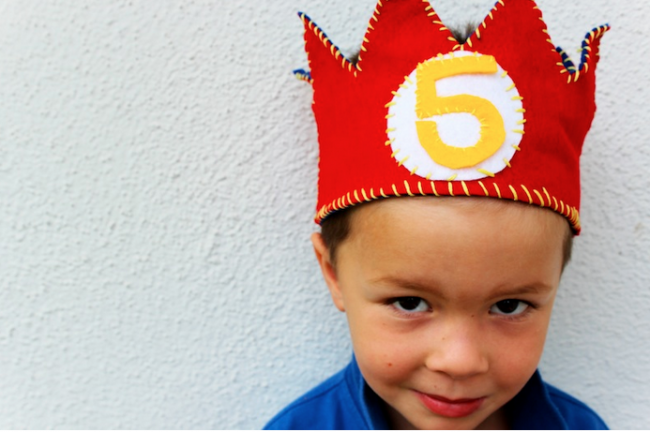 chic sewing felt birthday crowns