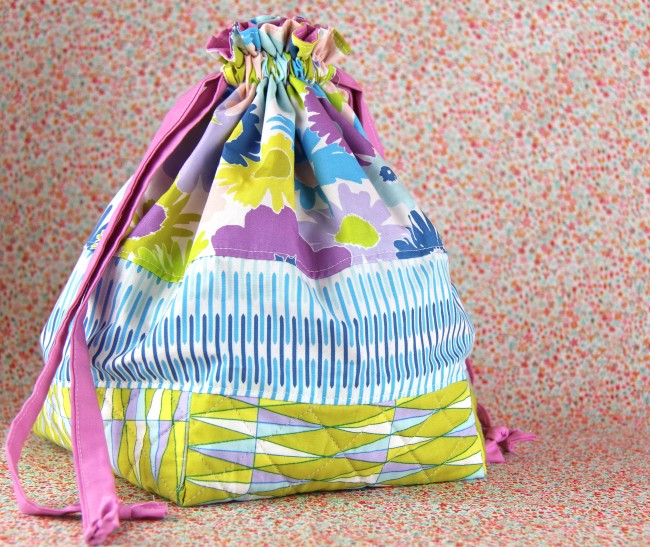 quilted drawstring bag 1