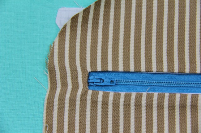 exposed enclosed zipper tutorial step 5