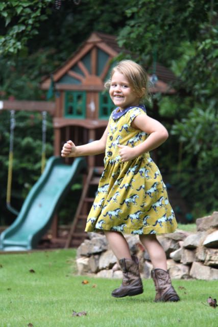 FLip Flop Dress sewing pattern for girls sizes 2T to 6