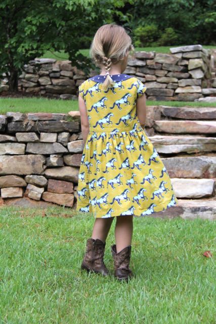 Flip Flop Dress sewing pattern back view