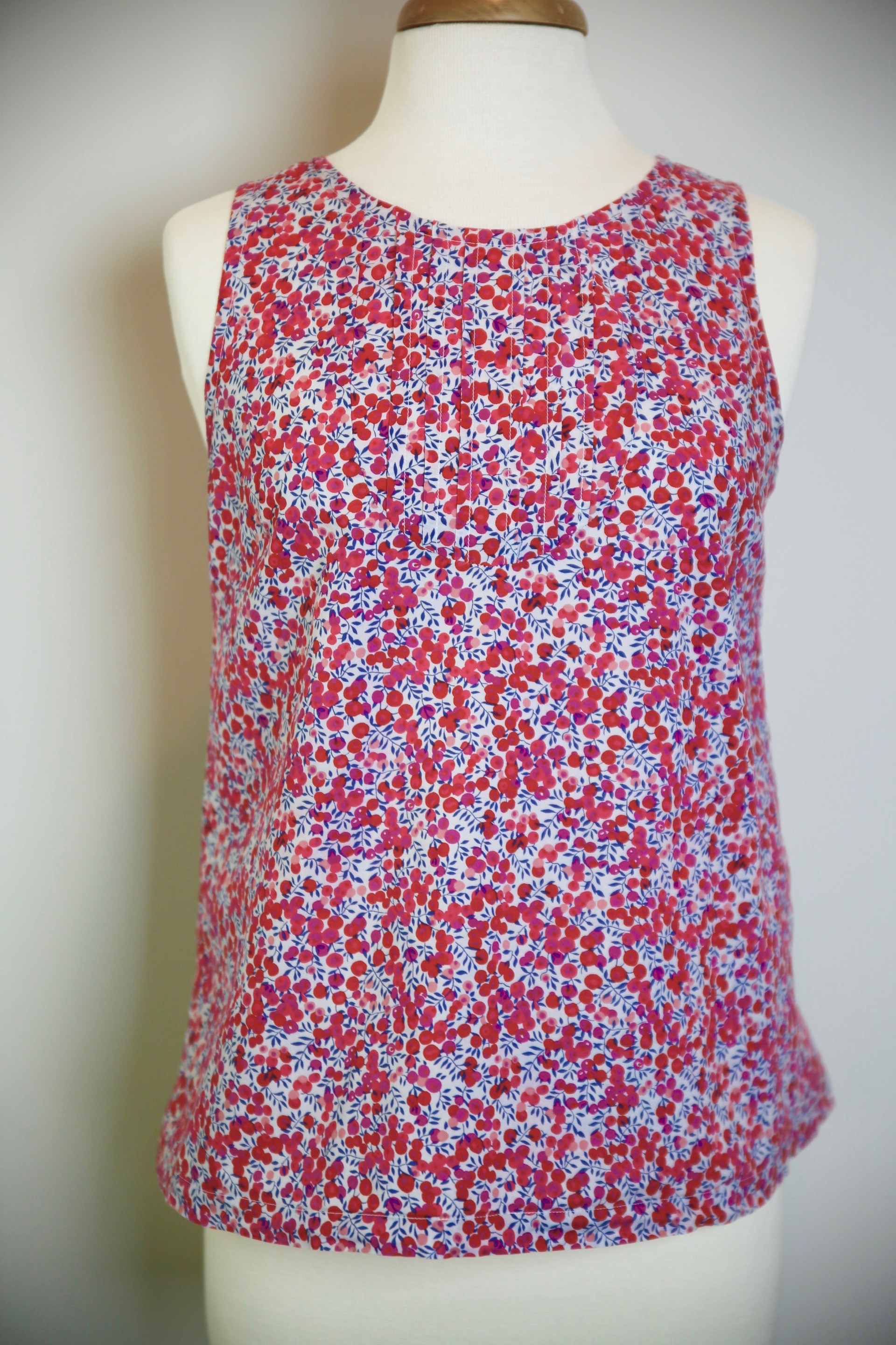Tuxedo Tank Top in Liberty Lawn Fabric | Whipstitch