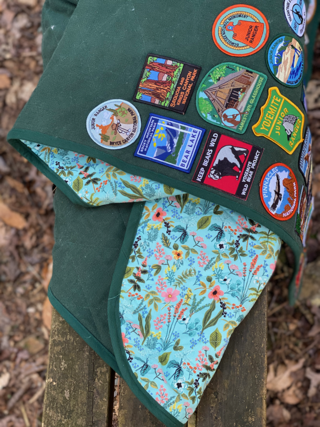 Girl Scout patches become family keepsake blankets  Girl scout camping, Girl  scout patches, Girl scout crafts