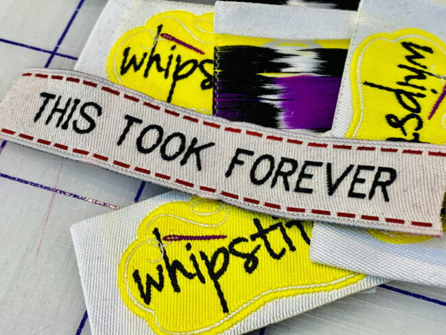 This Took Forever Woven Labels by Sublime Stitching